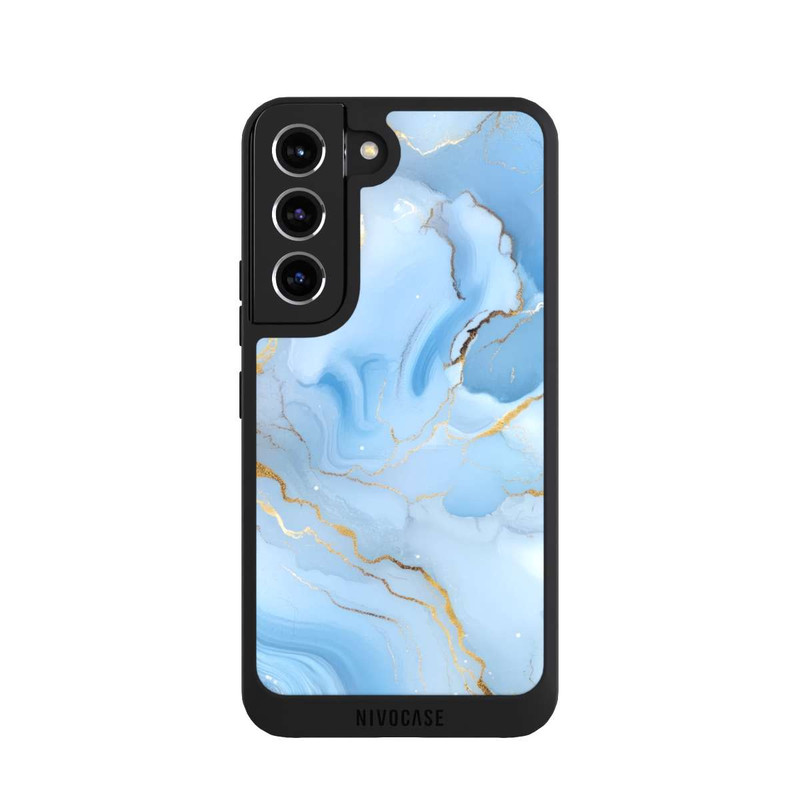 Galaxy S22 NIVOpure Blue Marble Goldprint