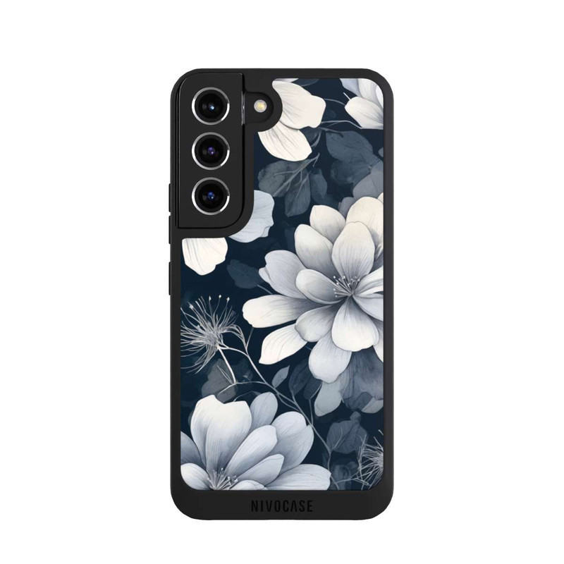 Galaxy S22 NIVOpure Negative Flower Blue White with AI