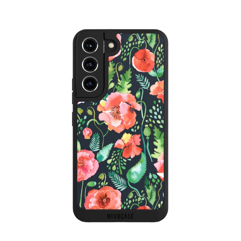 Galaxy S22 NIVOpure Mohnblumen Dunkle Wildnis