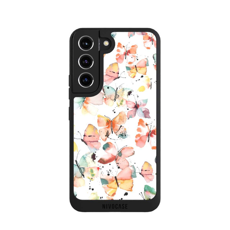Galaxy S22 NIVOpure Butterflies Watercolor Pattern