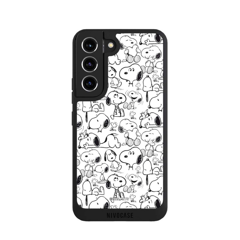 Galaxy S22 NIVOpure Classic Snoopy Pattern White