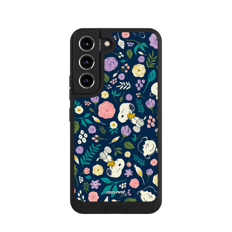 Galaxy S22 NIVOpure Peanuts Dark Flower Pattern