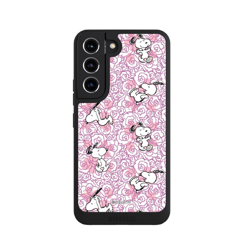 Galaxy S22 NIVOpure Peanuts Pink Roses Pattern