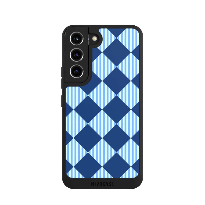 Galaxy S22 NIVOpure Diamond Pattern Blue