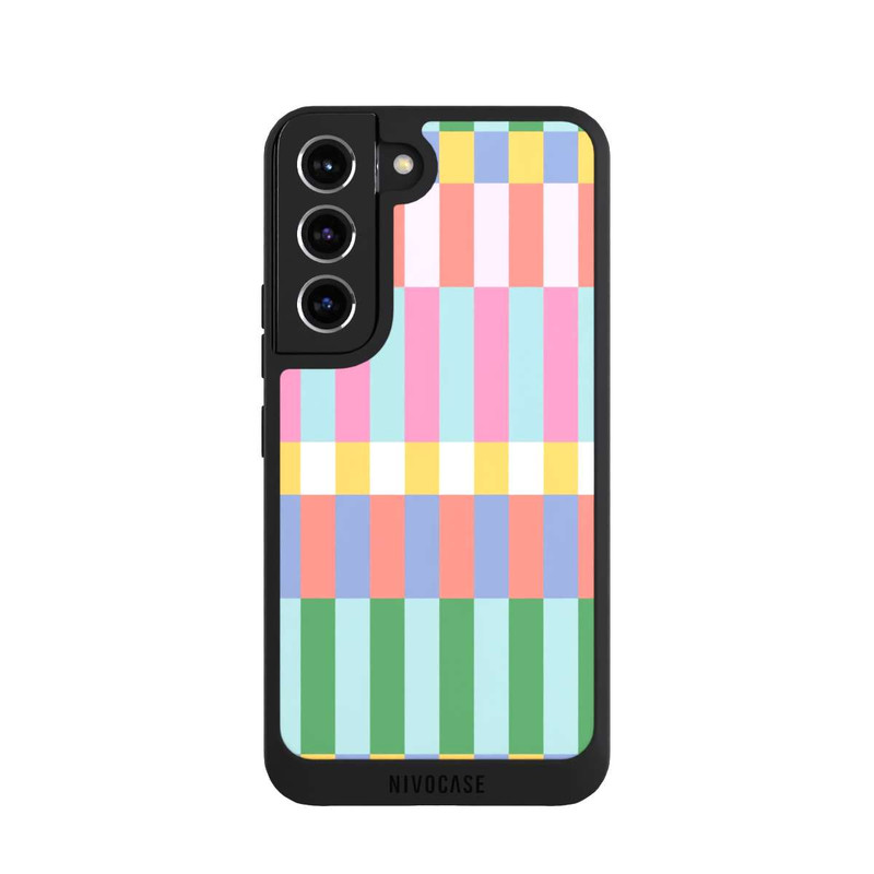 Galaxy S22 NIVOpure Checked Theme Pastel