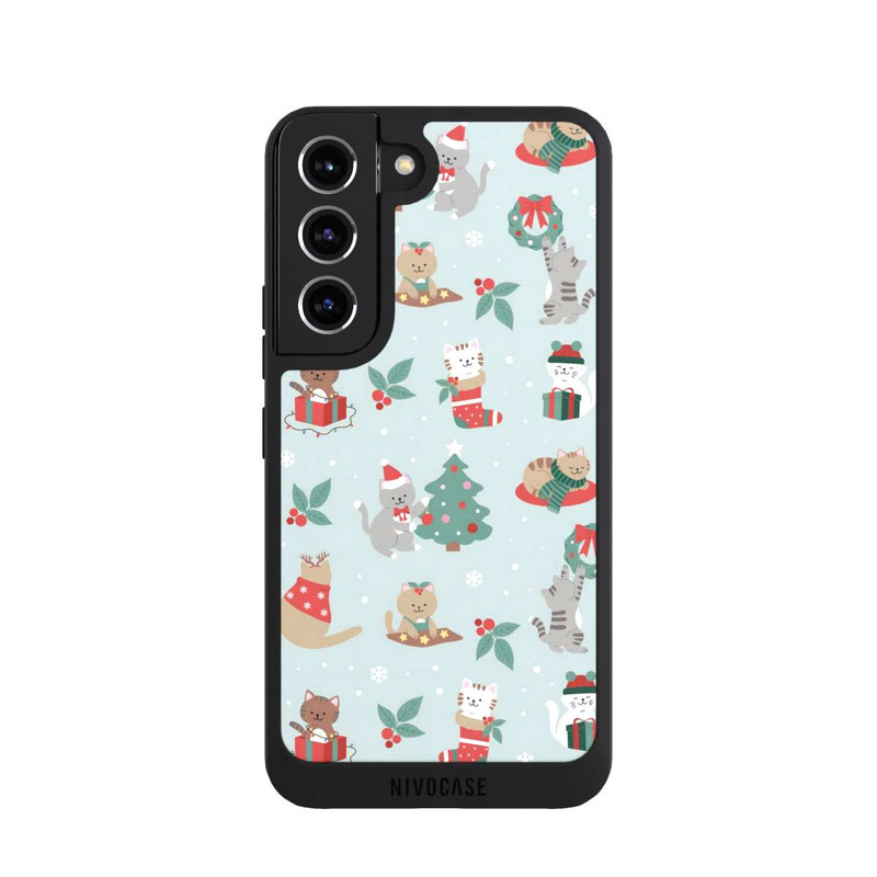 Galaxy S22 NIVOpure Chats Festifs dans un Payage d'Hivernal