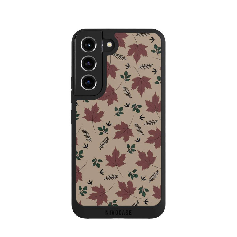 Galaxy S22 NIVOpure Brown Leaves Falling Pattern