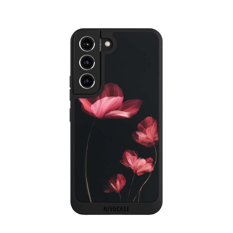 Galaxy S22 NIVOpure Noir Burgundy Bloom