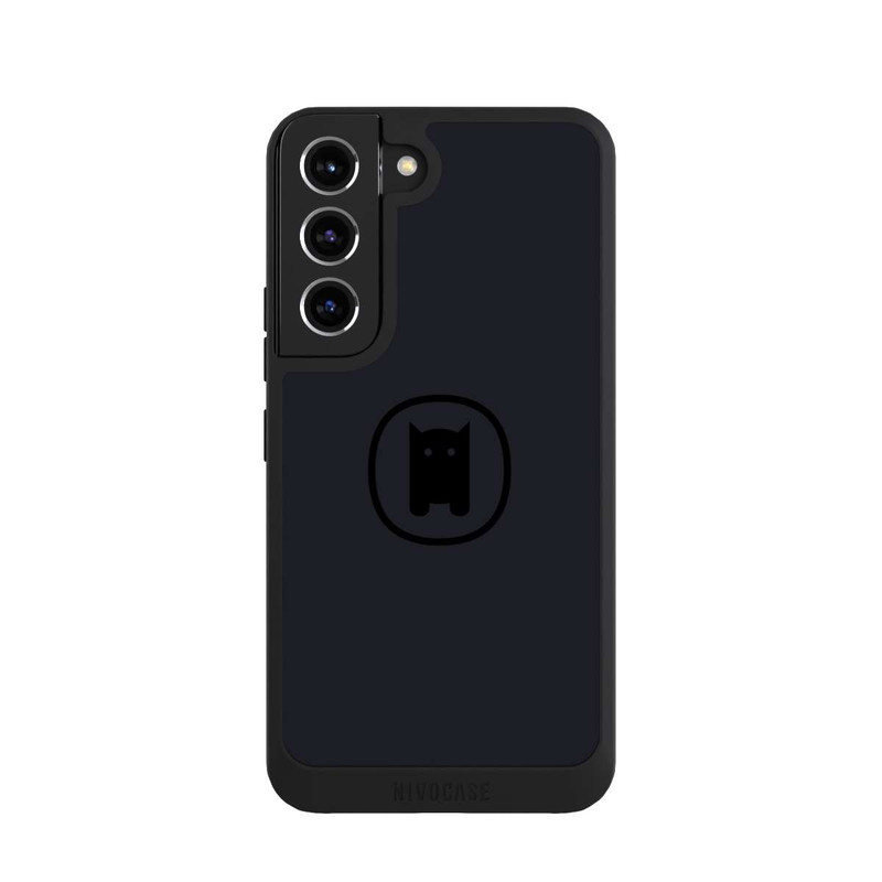 Galaxy S22 NIVOpure Nivocase Logo Gross Schwarz Grau 
