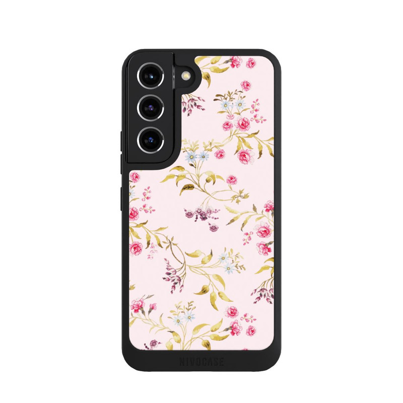 Galaxy S22 NIVOpure Vintage Rosengarten Muster Rosa