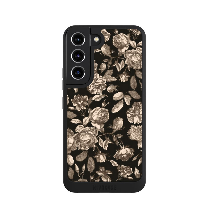 Galaxy S22 NIVOpure Leinwand dunkle Blumen