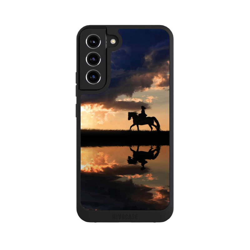 Galaxy S22 + NIVOpure Randonnée à Cheval au Crépuscule