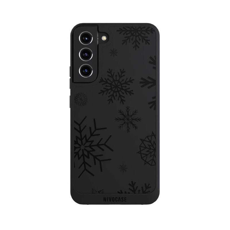 Galaxy S22 + NIVOpure Blue Snowflakes transparent
