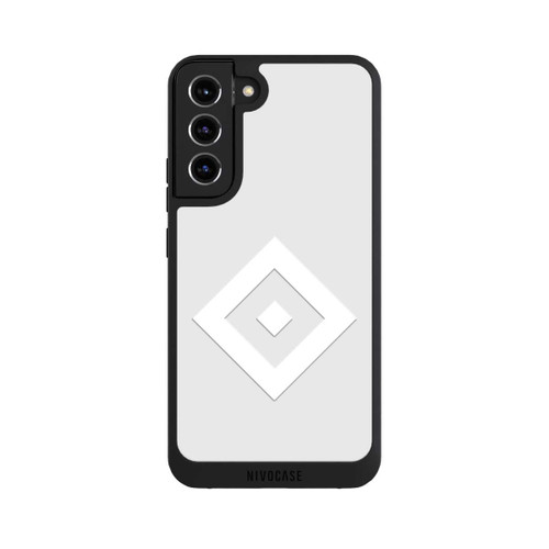 Samsung Galaxy S22+ NIVOpure Rauten Logo auf HSV Grau