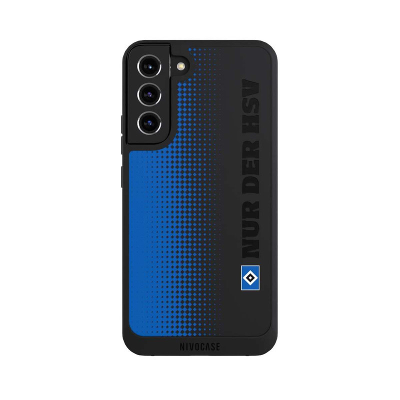 Galaxy S22 + NIVOpure Nur der HSV - Trame losange bleue - sans fond