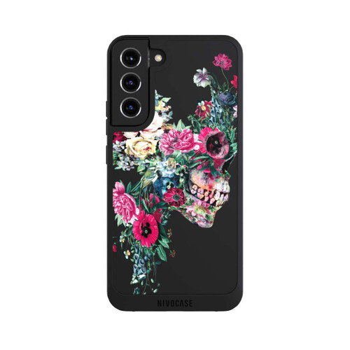Samsung Galaxy S22+ NIVOpure Flower Skull transparent