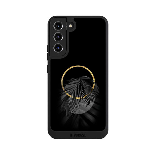 Samsung Galaxy S22+ NIVOpure tropische Blätter schwarz
