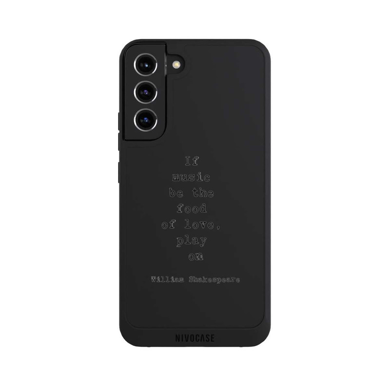 Galaxy S22 + NIVOpure Shakespeare Music Food Transparent