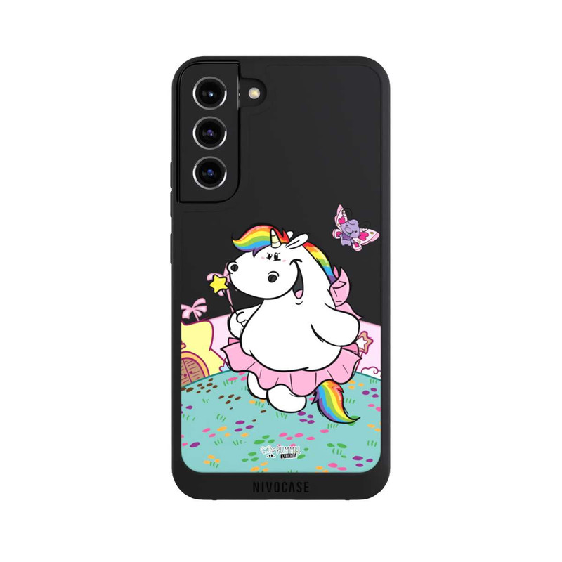 Galaxy S22 + NIVOpure Glitter glimmer city Transparent