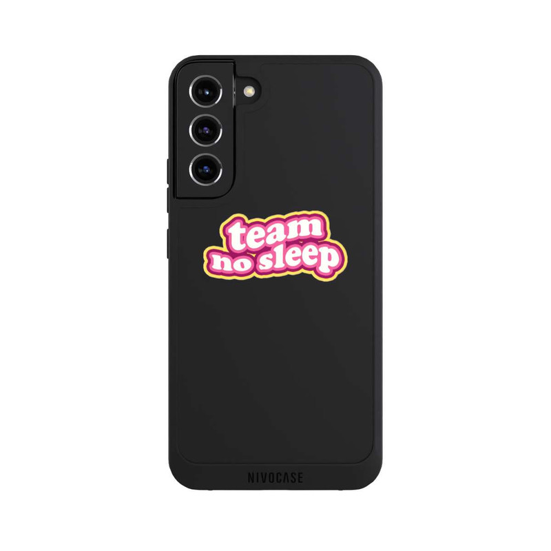 Galaxy S22 + NIVOpure Team No Sleep 70s Transparent