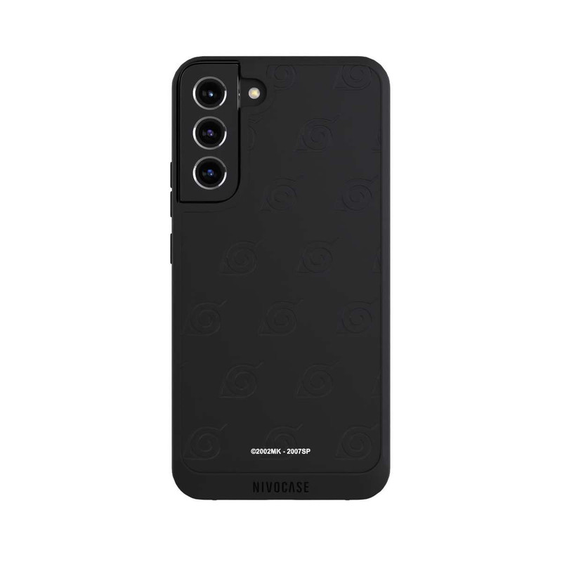 Galaxy S22 + NIVOpure Konoha Pattern Noir sur Fond Transparent