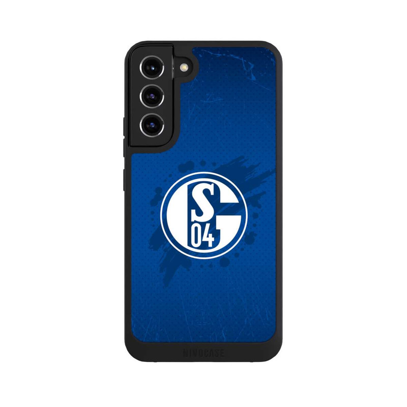 Galaxy S22 + NIVOpure Schalke 04 Farbe Fleck Blau