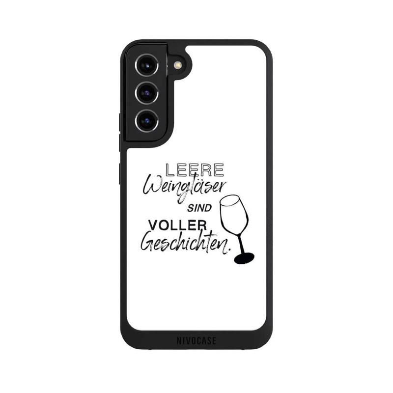 Galaxy S22 + NIVOpure Leere Weingläser