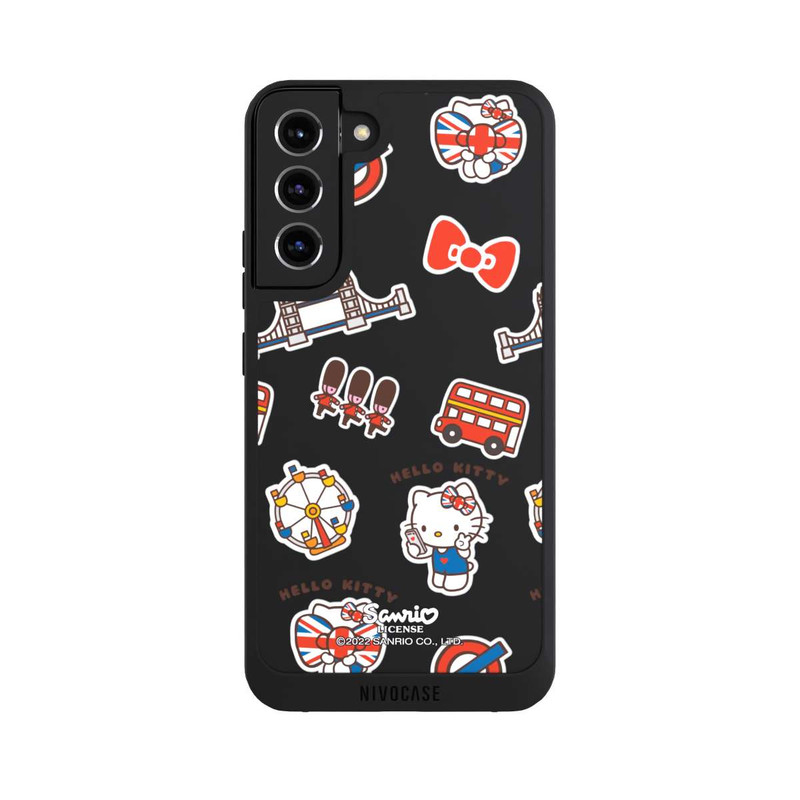 Galaxy S22 + NIVOpure Hello Kitty Londoner Abzeichen Transparent