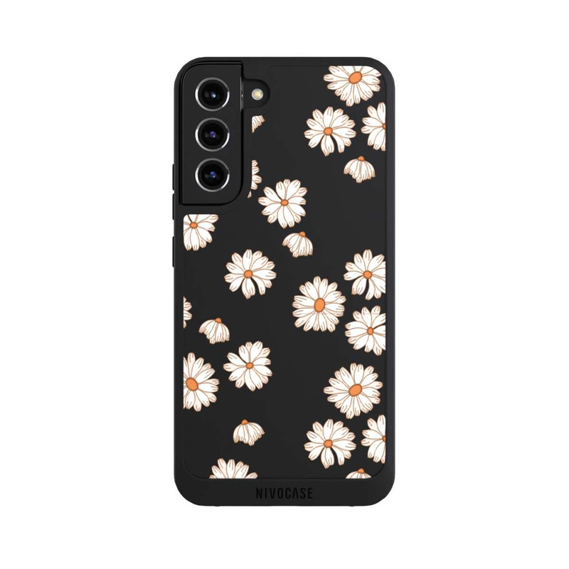 Galaxy S22 + NIVOpure Flowerpower Tapete Weiss