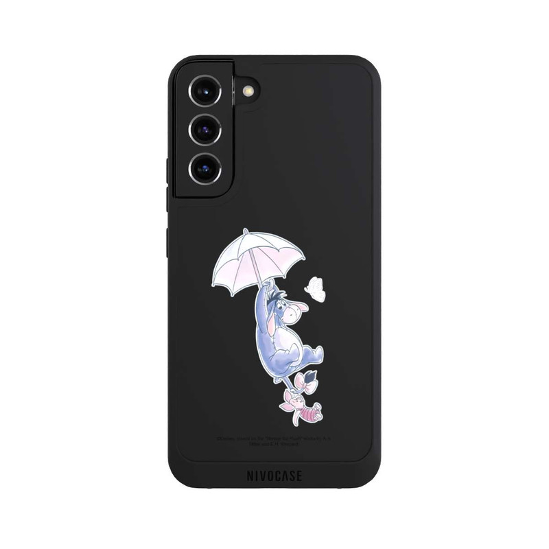 Galaxy S22 + NIVOpure Winnie Pooh Eeyeore Find Happiness Transparent