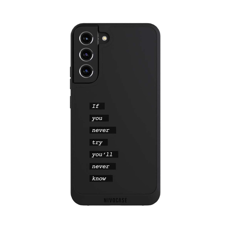 Galaxy S22 + NIVOpure If You Try Black Transparent