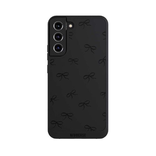 Samsung Galaxy S22+ NIVOpure Schleifen Muster Schwarz Transparent