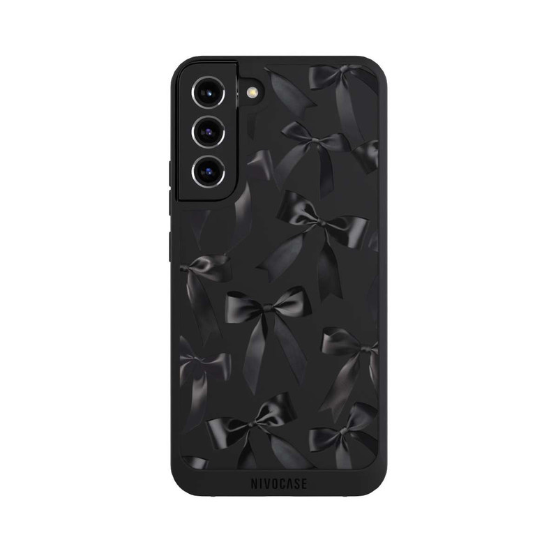 Galaxy S22 + NIVOpure Schwarze Satinschleifen