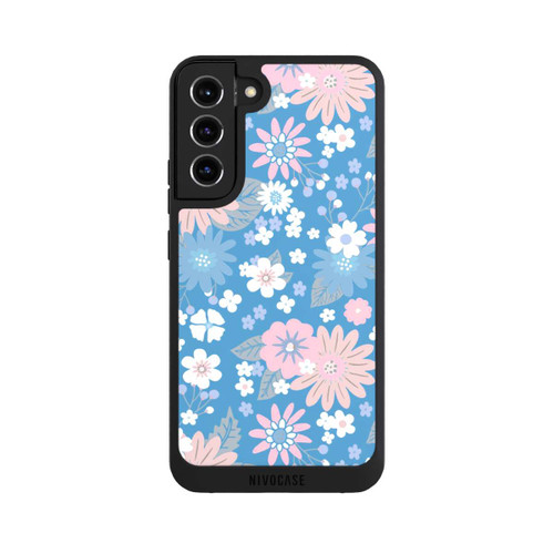 Samsung Galaxy S22+ NIVOpure Wildblumen Muster Blau