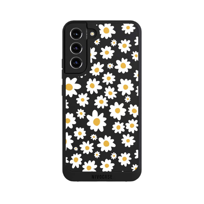 Galaxy S22 + NIVOpure Daisy Flower Seamless Pattern Transparent