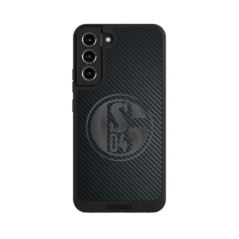 Galaxy S22 + NIVOpure Schalke 04 Carbon Look