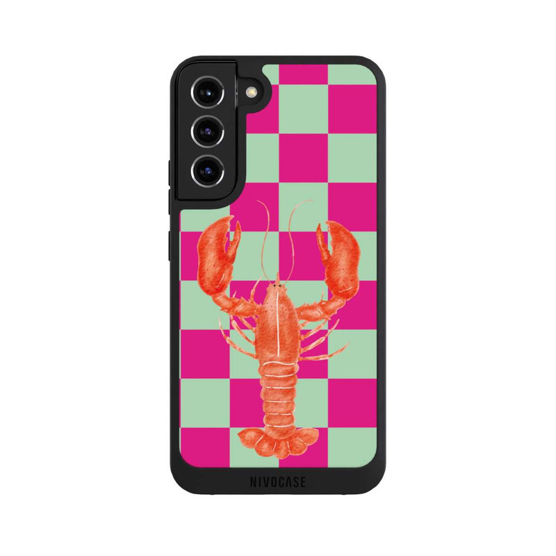 Galaxy S22 + NIVOpure Pink Checkers Lobster