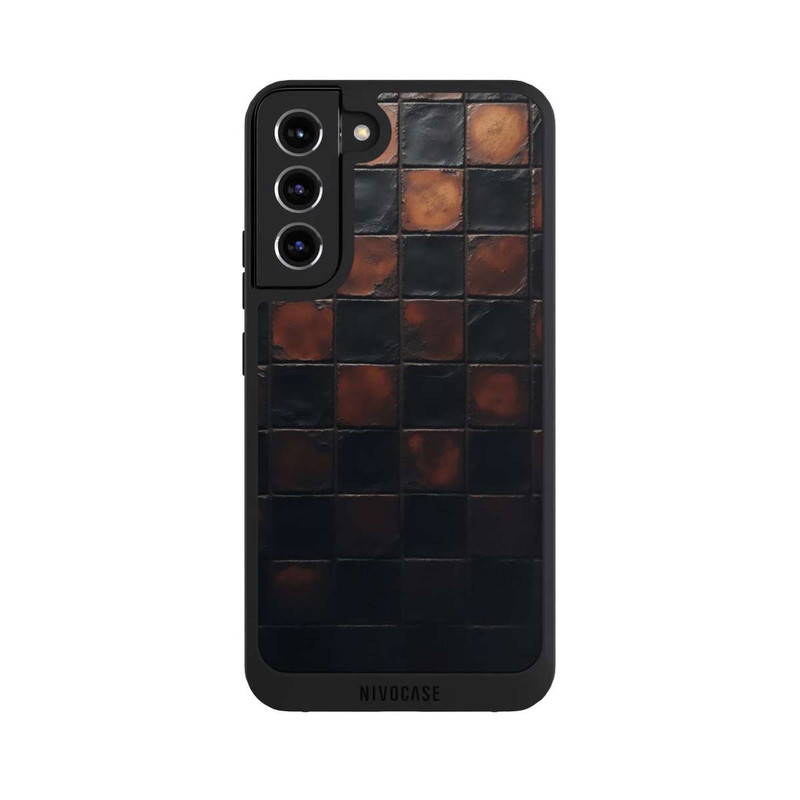 Galaxy S22 + NIVOpure Checked Pattern Metallic Look with AI
