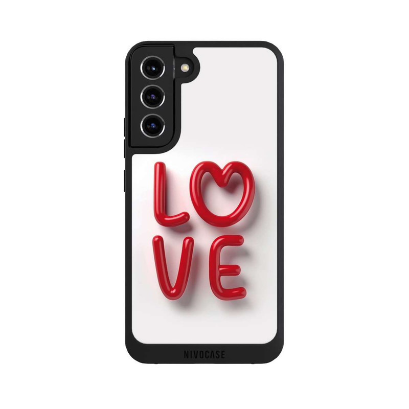 Galaxy S22 + NIVOpure Love Statement Red with AI