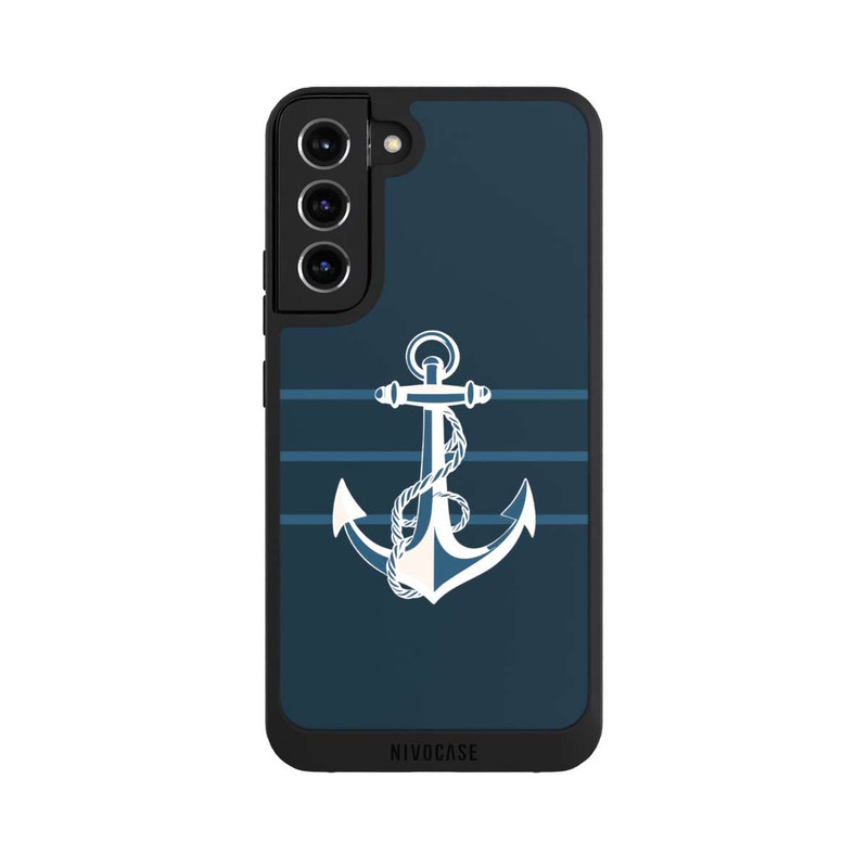 Galaxy S22 + NIVOpure Anchor Line Blue with AI