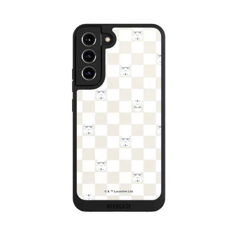 Galaxy S22 + NIVOpure Stormtrooper Checked Pattern Beige