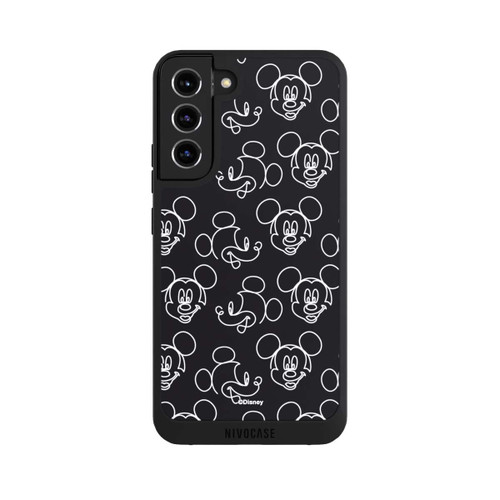 Samsung Galaxy S22+ NIVOpure Disney Mickey Muster Schwarz