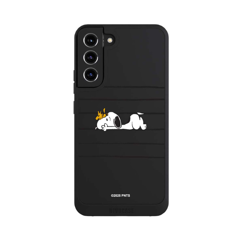 Galaxy S22 + NIVOpure Snoopy Woodstock Stripes Peanuts Transparent