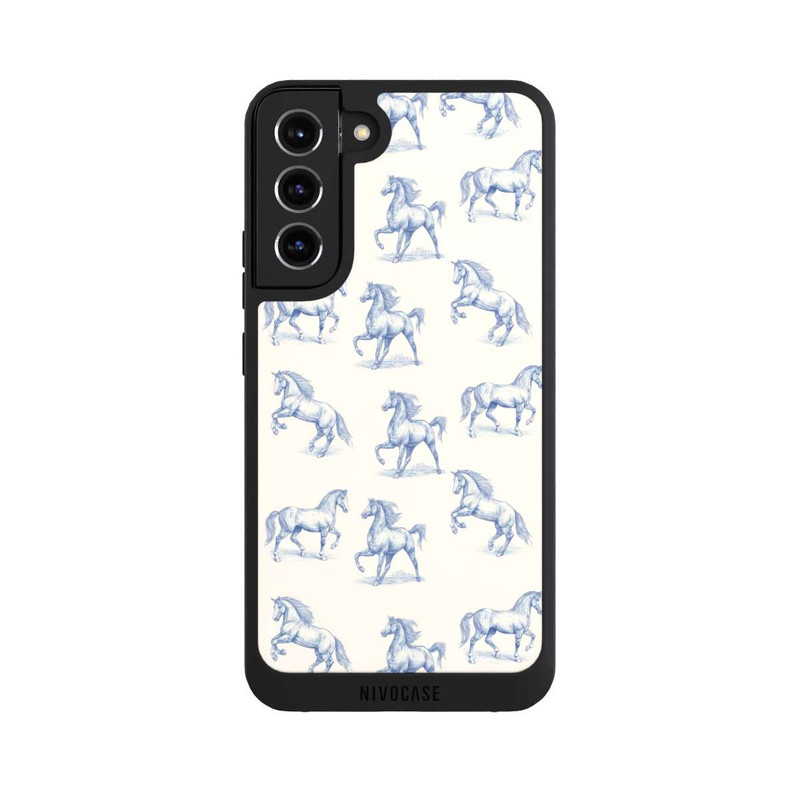 Galaxy S22 + NIVOpure Horses Pattern Toile de Jouy with AI