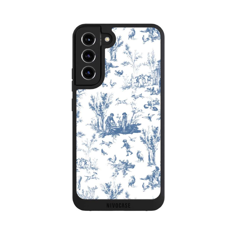 Galaxy S22 + NIVOpure Blue Landscape Vintage Pattern