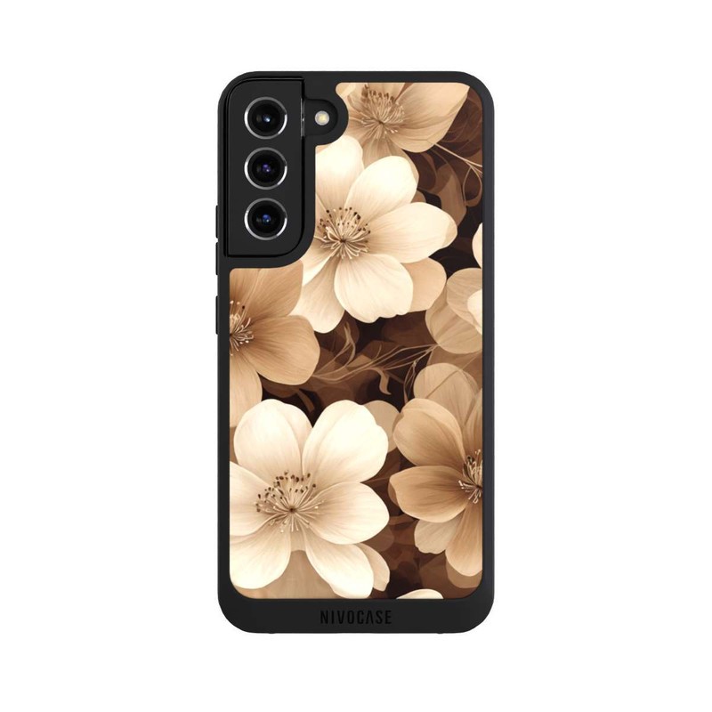 Galaxy S22 + NIVOpure Naturfarbene Negativblumen mit KI