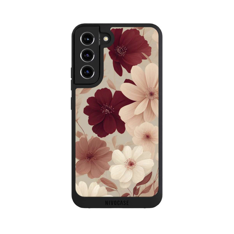 Galaxy S22 + NIVOpure Romantische Pastellblumen mit KI
