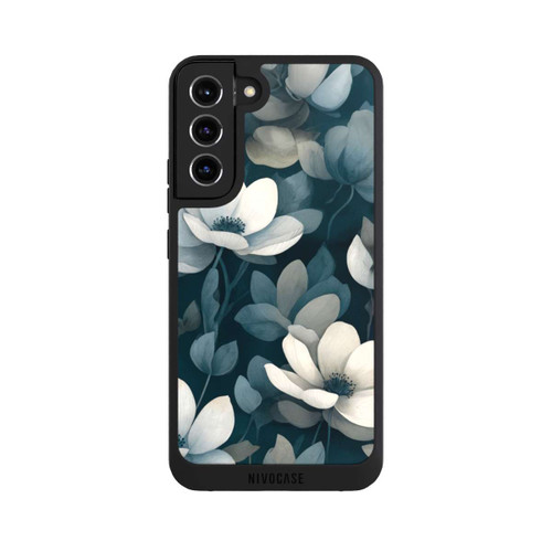 Samsung Galaxy S22+ NIVOpure Negative Flower Petrol White with AI