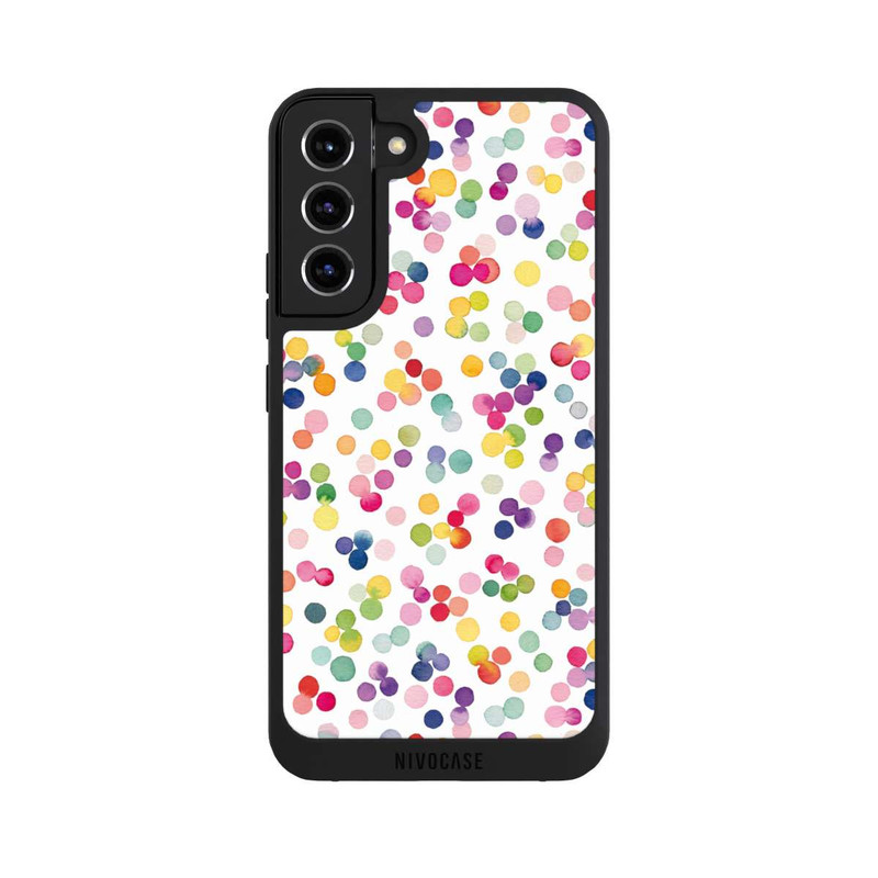 Galaxy S22 + NIVOpure Watercolor Dots Colorful