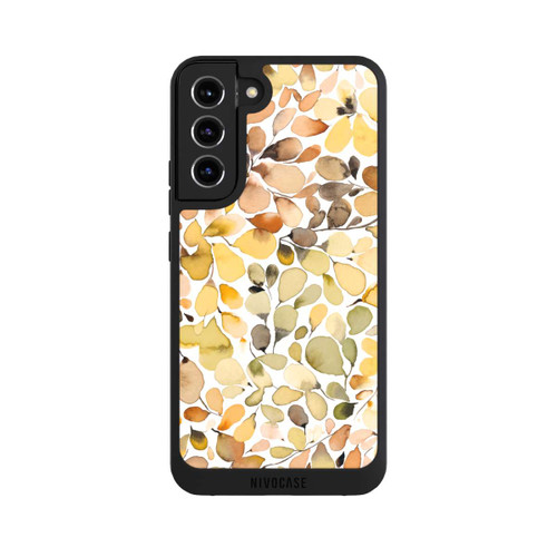 Samsung Galaxy S22+ NIVOpure Eukalyptus Aquarellblätter Braun Herbst